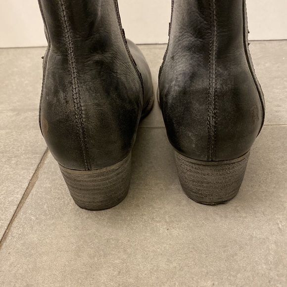 Roan by BED Stu Elisa Cowboy Booties Black White BFS Size 7.5 - Picture 3 of 12